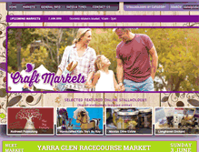 Tablet Screenshot of craftmarkets.com.au